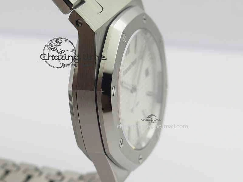 Royal Oak 39mm 15300 SS BP Maker Best Edition White Dial On SS Bracelet A Chic 5006