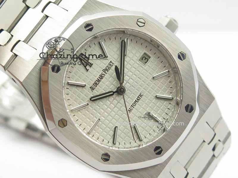 Royal Oak 39mm 15300 SS BP Maker Best Edition White Dial On SS Bracelet A Chic 5006