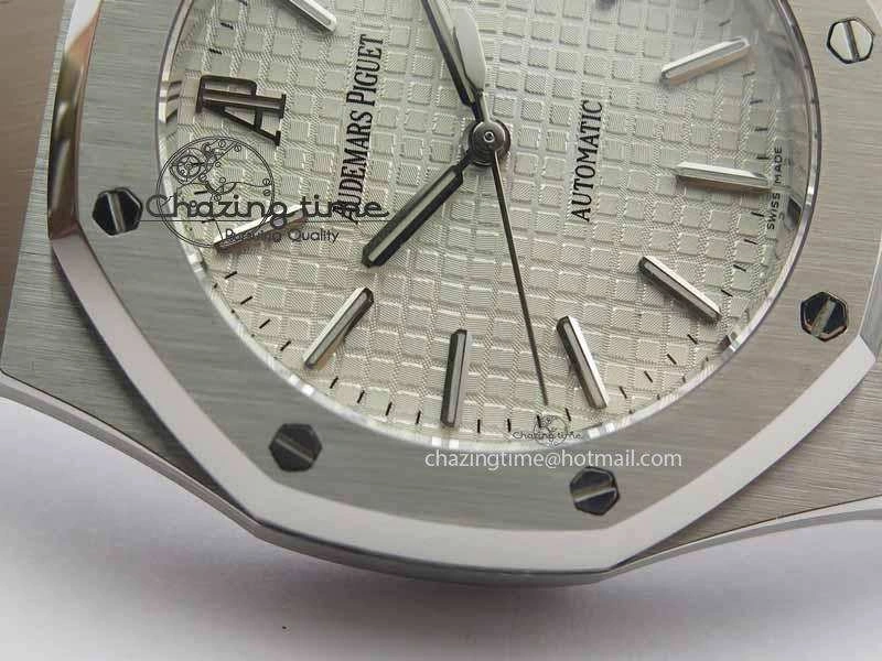 Royal Oak 39mm 15300 SS BP Maker Best Edition White Dial On SS Bracelet A Chic 5006