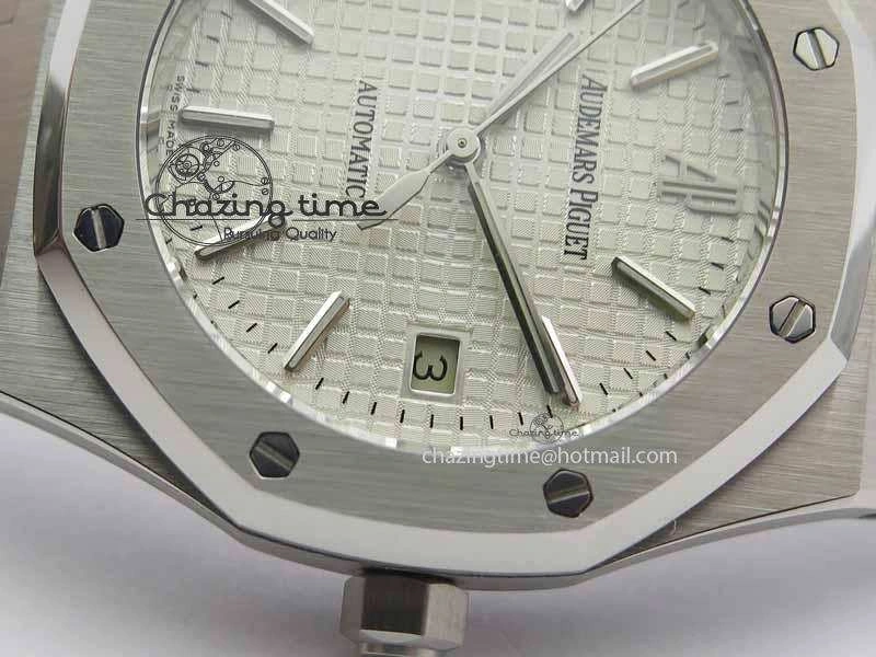 Royal Oak 39mm 15300 SS BP Maker Best Edition White Dial On SS Bracelet A Chic 5006