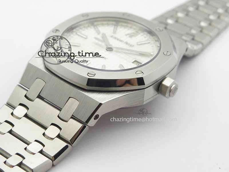 Royal Oak 39mm 15300 SS BP Maker Best Edition White Dial On SS Bracelet A Chic 5006