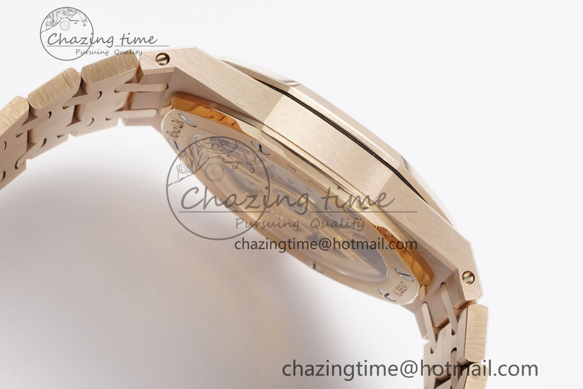 OnTrend Royal Oak 39mm 16202 “50th Anniversary” RG ZF 1:1 Best Edition Gray Textured Dial on RG Bracelet A 4628