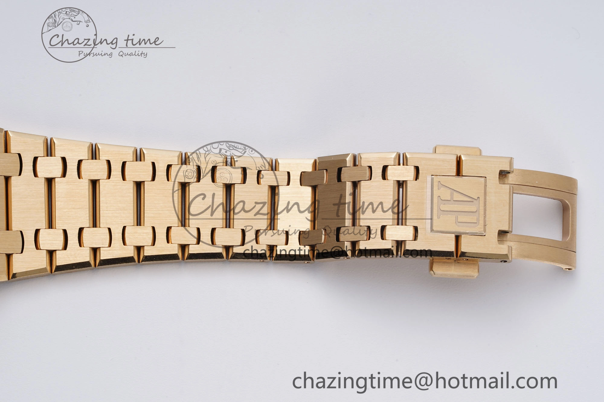 OnTrend Royal Oak 39mm 16202 “50th Anniversary” RG ZF 1:1 Best Edition Gray Textured Dial on RG Bracelet A 4628