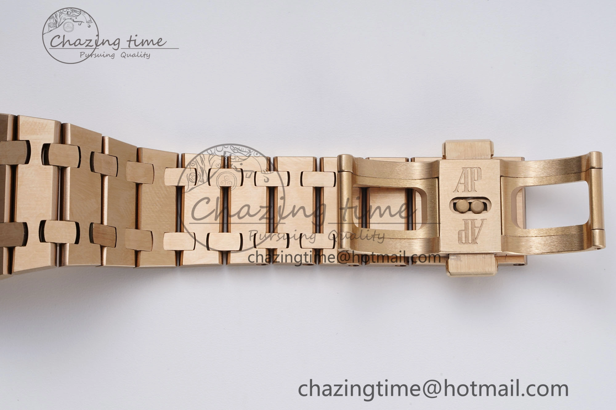 OnTrend Royal Oak 39mm 16202 “50th Anniversary” RG ZF 1:1 Best Edition Gray Textured Dial on RG Bracelet A 4628
