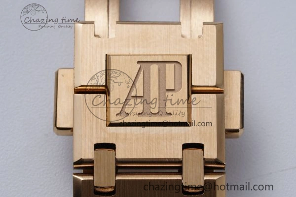 OnTrend Royal Oak 39mm 16202 “50th Anniversary” RG ZF 1:1 Best Edition Gray Textured Dial on RG Bracelet A 4628