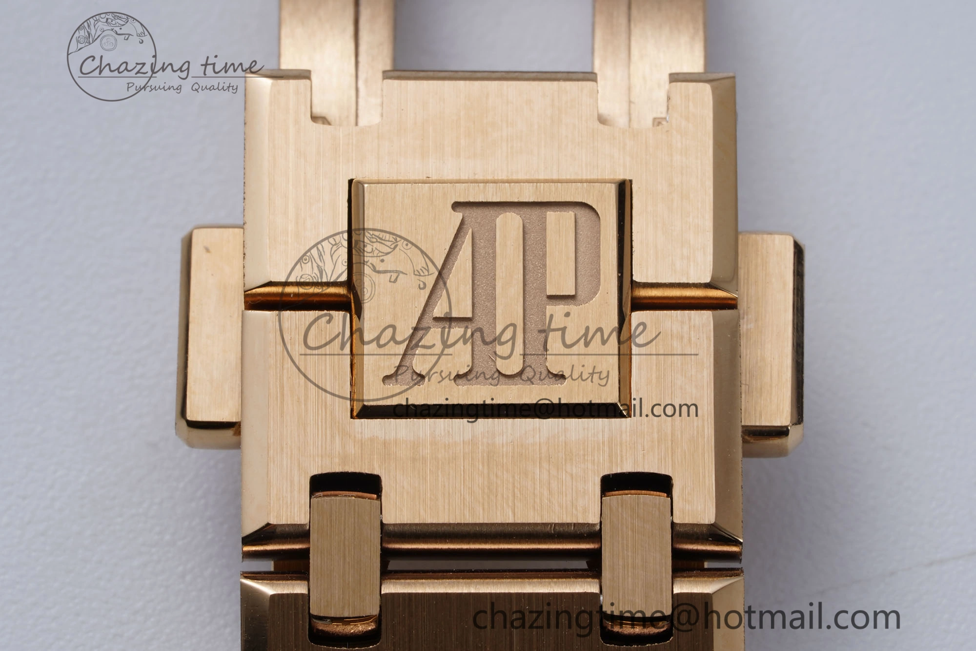 OnTrend Royal Oak 39mm 16202 “50th Anniversary” RG ZF 1:1 Best Edition Gray Textured Dial on RG Bracelet A 4628
