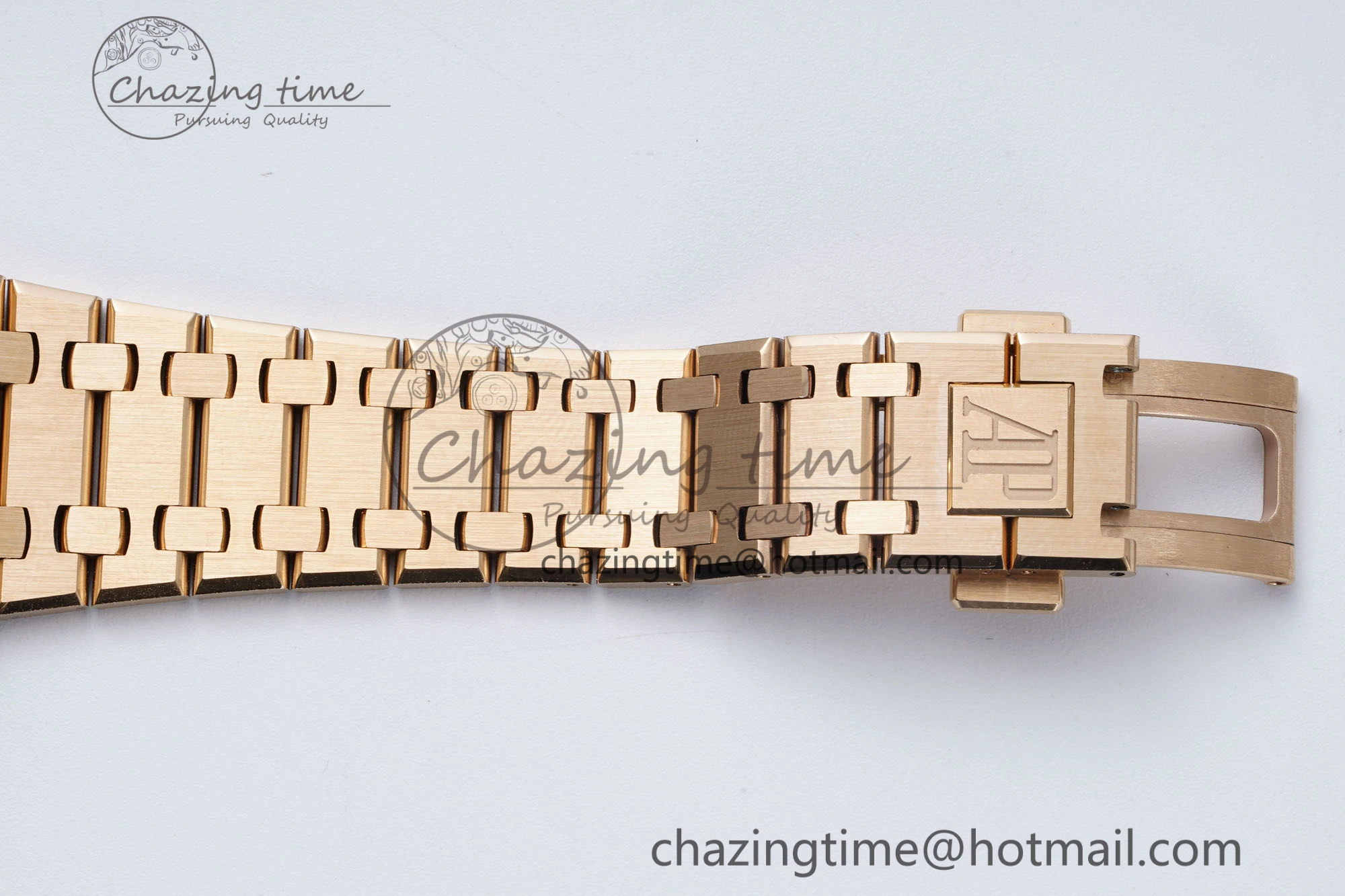 OnTrend Royal Oak 39mm 16202 “50th Anniversary” RG ZF 1:1 Best Edition Gray Textured Dial on RG Bracelet A 4628