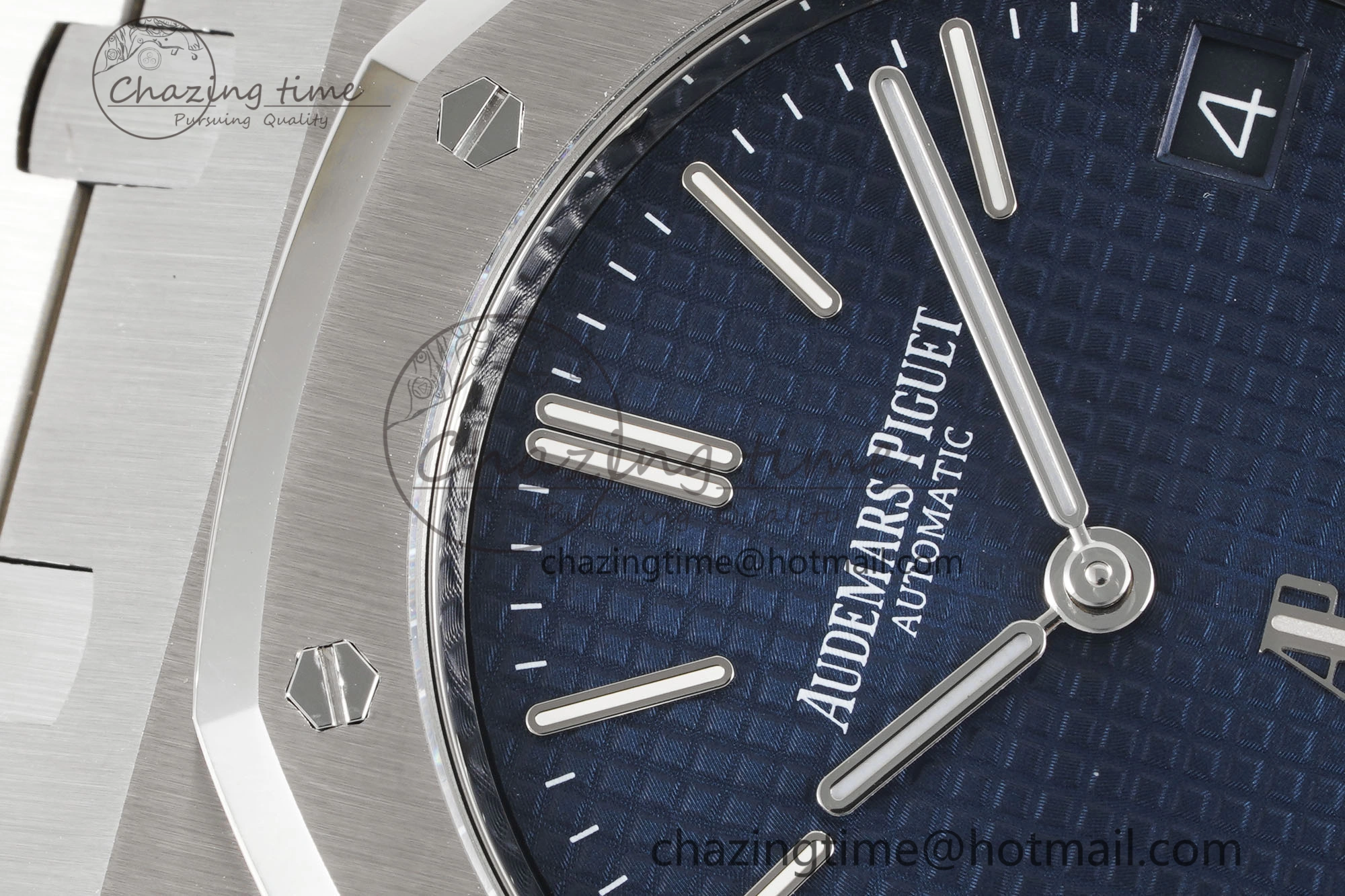 Unisex Royal Oak 39mm 16202 “50th Anniversary” SS ZF 1:1 Best Edition Blue Textured Dial on SS Bracelet A 4627