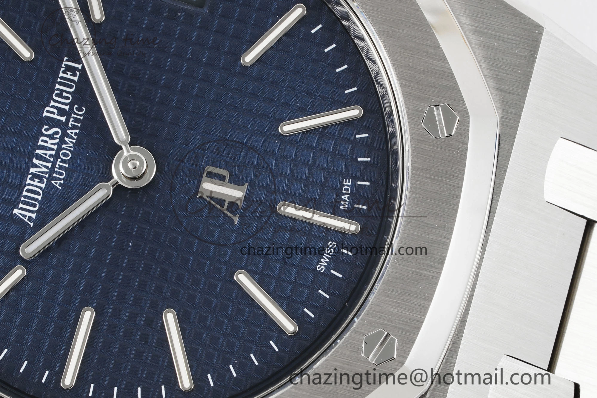 Unisex Royal Oak 39mm 16202 “50th Anniversary” SS ZF 1:1 Best Edition Blue Textured Dial on SS Bracelet A 4627