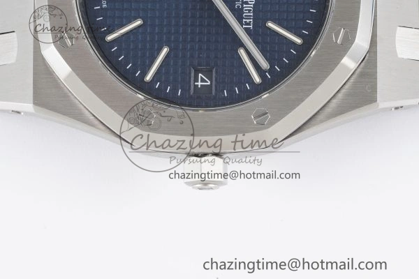 Unisex Royal Oak 39mm 16202 “50th Anniversary” SS ZF 1:1 Best Edition Blue Textured Dial on SS Bracelet A 4627