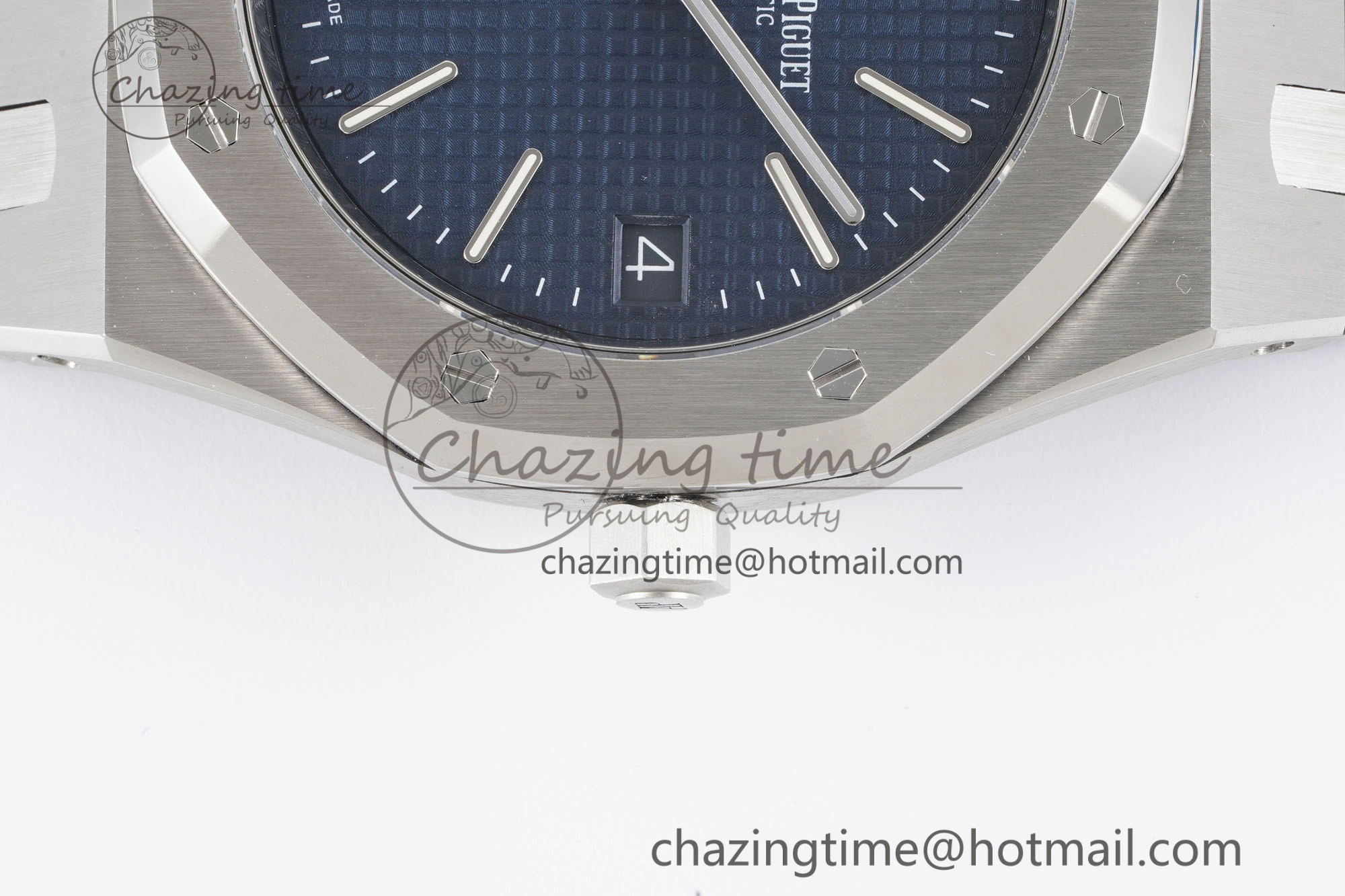 Unisex Royal Oak 39mm 16202 “50th Anniversary” SS ZF 1:1 Best Edition Blue Textured Dial on SS Bracelet A 4627