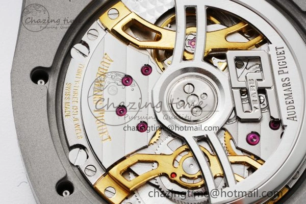 Royal Oak 39mm 16202 “50th Anniversary” SS ZF 1:1 Best Edition Green Textured Dial on SS Bracelet A Durable 4630