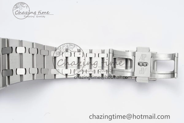 Royal Oak 39mm 16202 “50th Anniversary” SS ZF 1:1 Best Edition Green Textured Dial on SS Bracelet A Durable 4630