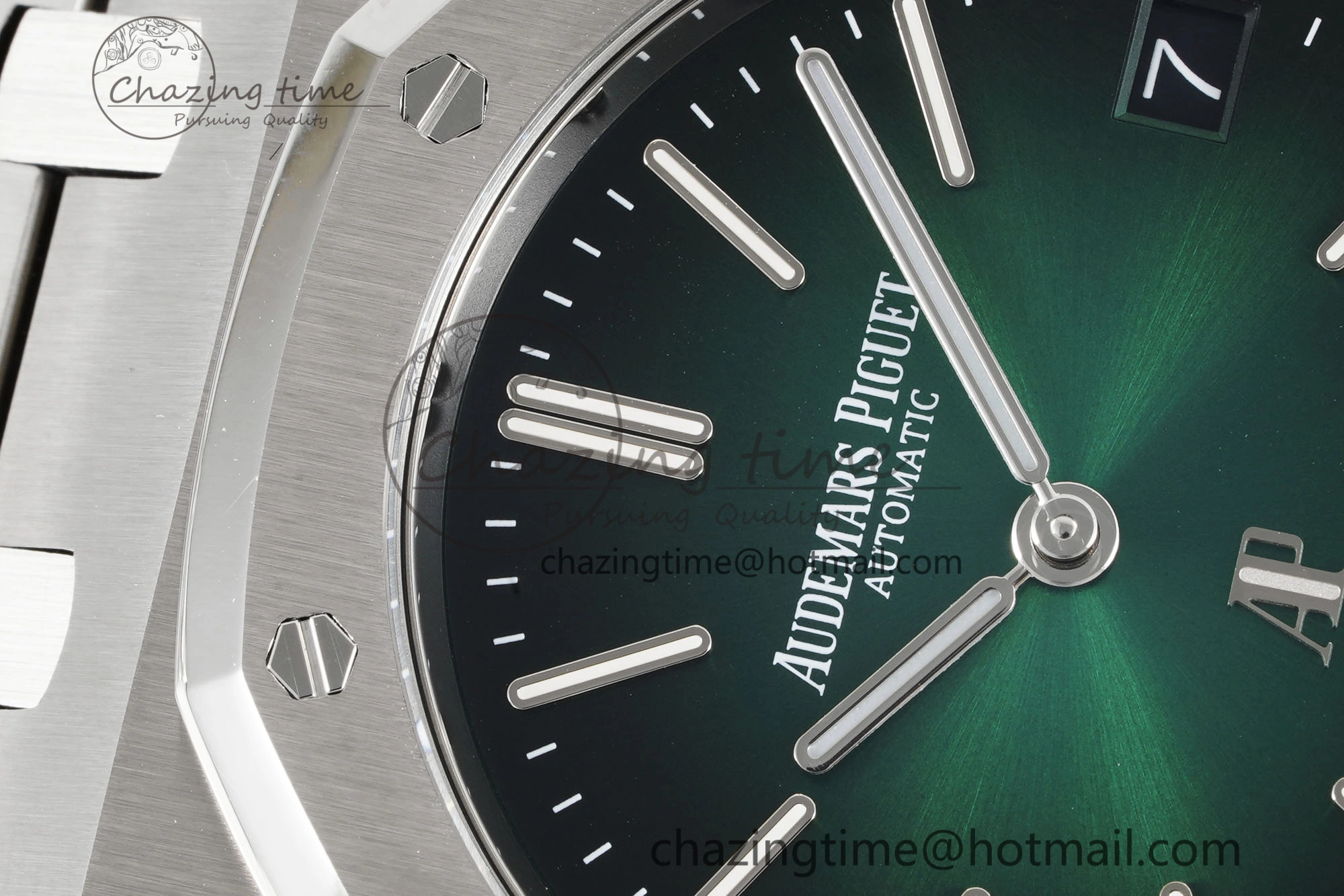 Royal Oak 39mm 16202 “50th Anniversary” SS ZF 1:1 Best Edition Green Textured Dial on SS Bracelet A Durable 4630