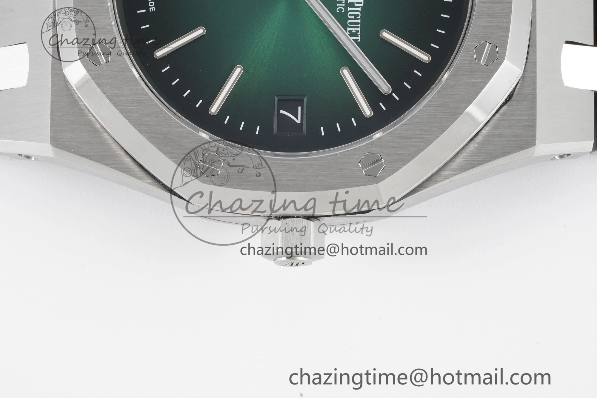 Royal Oak 39mm 16202 “50th Anniversary” SS ZF 1:1 Best Edition Green Textured Dial on SS Bracelet A Durable 4630