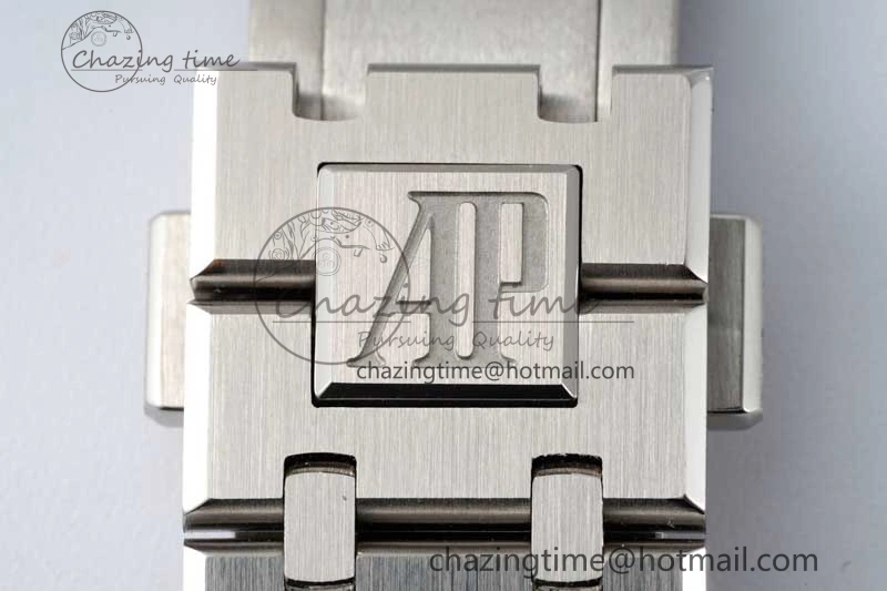 Royal Oak 41mm 1017 ALYX 9SM SS APSF Best Edition Silver Dial on SS Bracelet SA3120 Super Clone WrinkleFree 4626