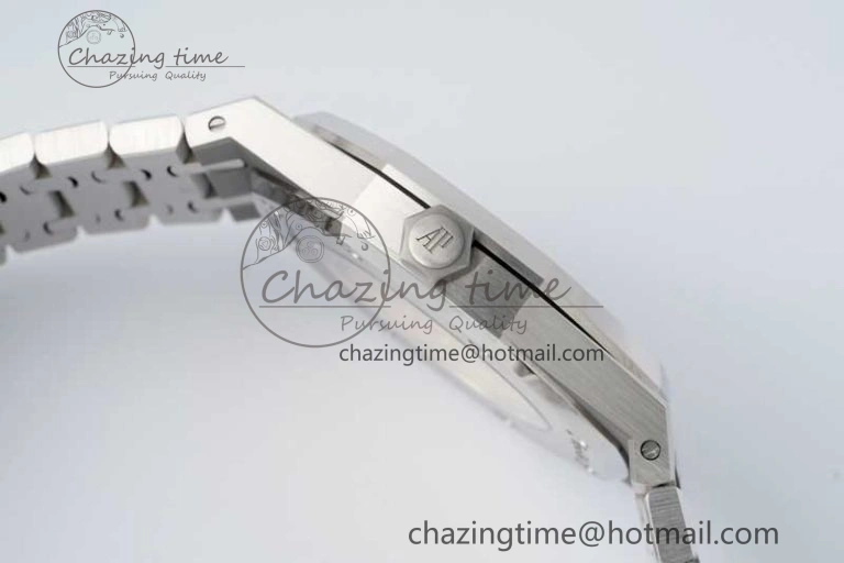 Royal Oak 41mm 1017 ALYX 9SM SS APSF Best Edition Silver Dial on SS Bracelet SA3120 Super Clone WrinkleFree 4626