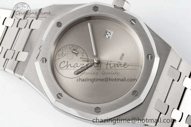 Royal Oak 41mm 1017 ALYX 9SM SS APSF Best Edition Silver Dial on SS Bracelet SA3120 Super Clone WrinkleFree 4626