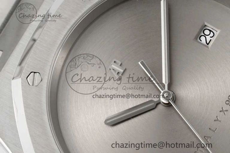 Royal Oak 41mm 1017 ALYX 9SM SS APSF Best Edition Silver Dial on SS Bracelet SA3120 Super Clone WrinkleFree 4626