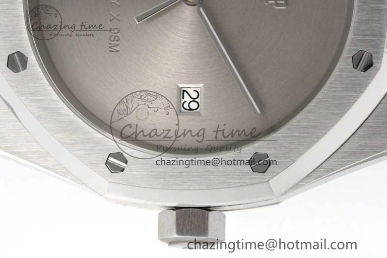 Royal Oak 41mm 1017 ALYX 9SM SS APSF Best Edition Silver Dial on SS Bracelet SA3120 Super Clone WrinkleFree 4626