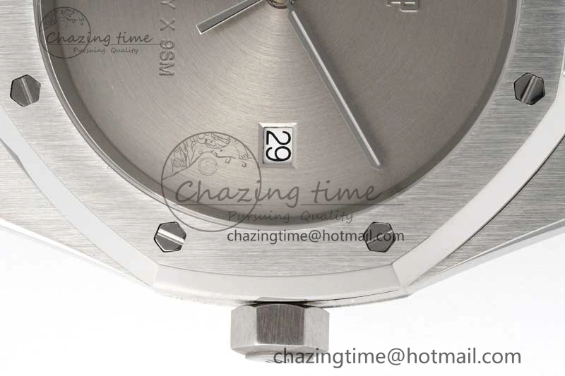 Royal Oak 41mm 1017 ALYX 9SM SS APSF Best Edition Silver Dial on SS Bracelet SA3120 Super Clone WrinkleFree 4626