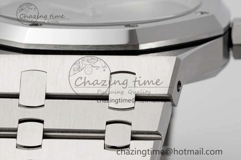 Royal Oak 41mm 1017 ALYX 9SM SS APSF Best Edition Silver Dial on SS Bracelet SA3120 Super Clone WrinkleFree 4626