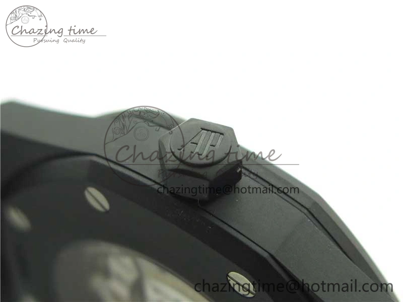 Elegant Royal Oak 41mm 15400 DLC ZF 1:1 Best Edition Blue Textured Dial on SS Bracelet A3120 (Free Box) 4822