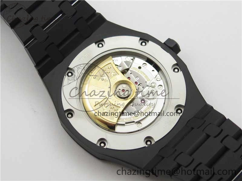 Elegant Royal Oak 41mm 15400 DLC ZF 1:1 Best Edition Blue Textured Dial on SS Bracelet A3120 (Free Box) 4822