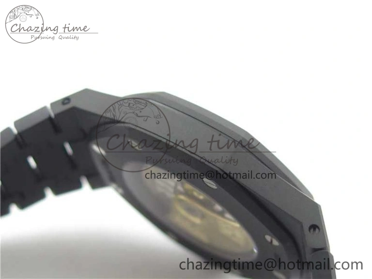 Royal Oak 41mm 15400 DLC ZF 1:1 Best Edition Gray Textured Dial on SS Bracelet A3120 (Free Box) FastDry 4824