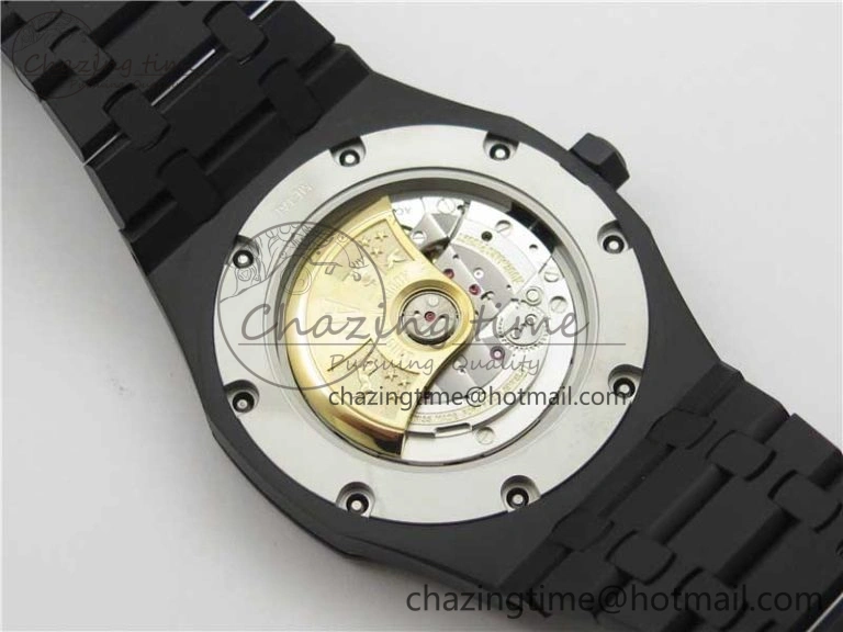 Royal Oak 41mm 15400 DLC ZF 1:1 Best Edition Gray Textured Dial on SS Bracelet A3120 (Free Box) FastDry 4824