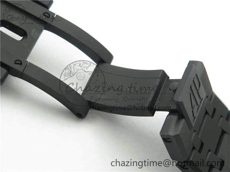Royal Oak 41mm 15400 DLC ZF 1:1 Best Edition Gray Textured Dial on SS Bracelet A3120 (Free Box) FastDry 4824