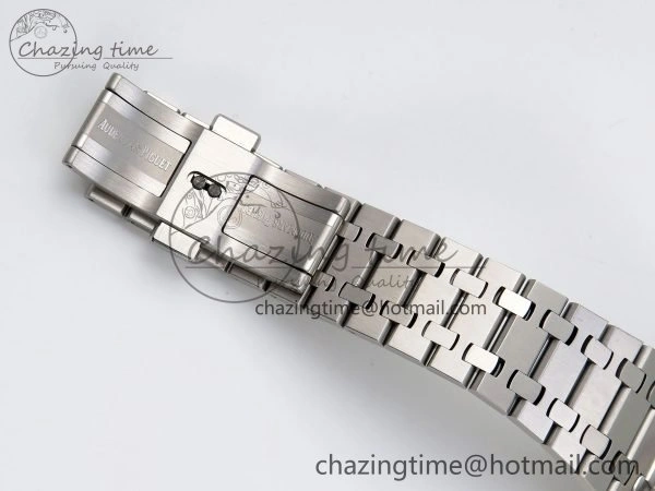 Resilient Royal Oak 41mm 15400 Frosted SS IPF 1:1 Best Edition Blue Textured Dial on SS Bracelet SA3120 Super Clone 4468