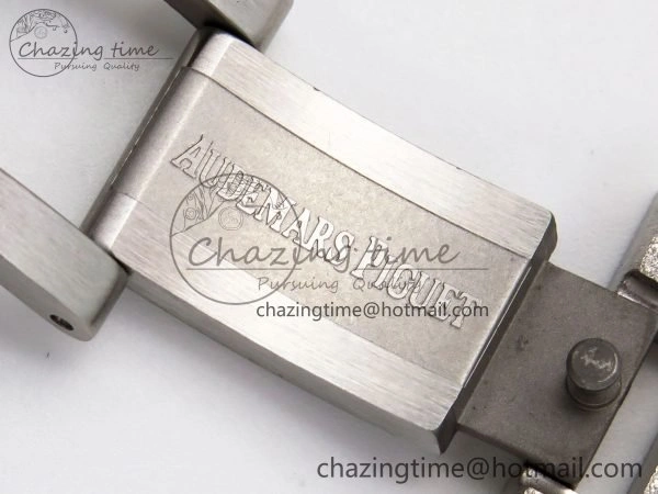 Resilient Royal Oak 41mm 15400 Frosted SS IPF 1:1 Best Edition Blue Textured Dial on SS Bracelet SA3120 Super Clone 4468