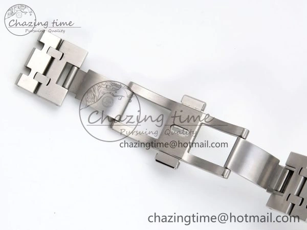 Resilient Royal Oak 41mm 15400 Frosted SS IPF 1:1 Best Edition Blue Textured Dial on SS Bracelet SA3120 Super Clone 4468