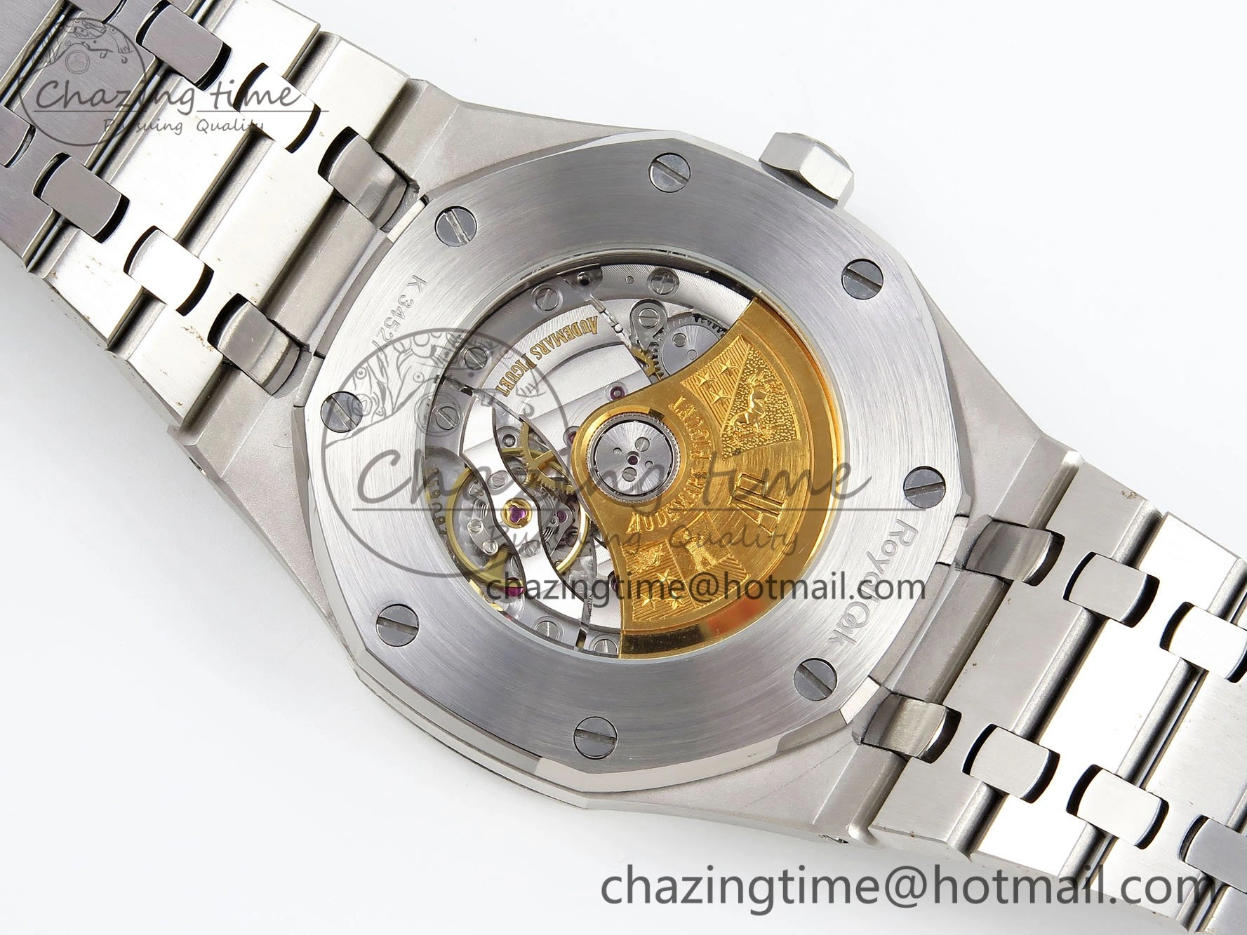 Resilient Royal Oak 41mm 15400 Frosted SS IPF 1:1 Best Edition Blue Textured Dial on SS Bracelet SA3120 Super Clone 4468
