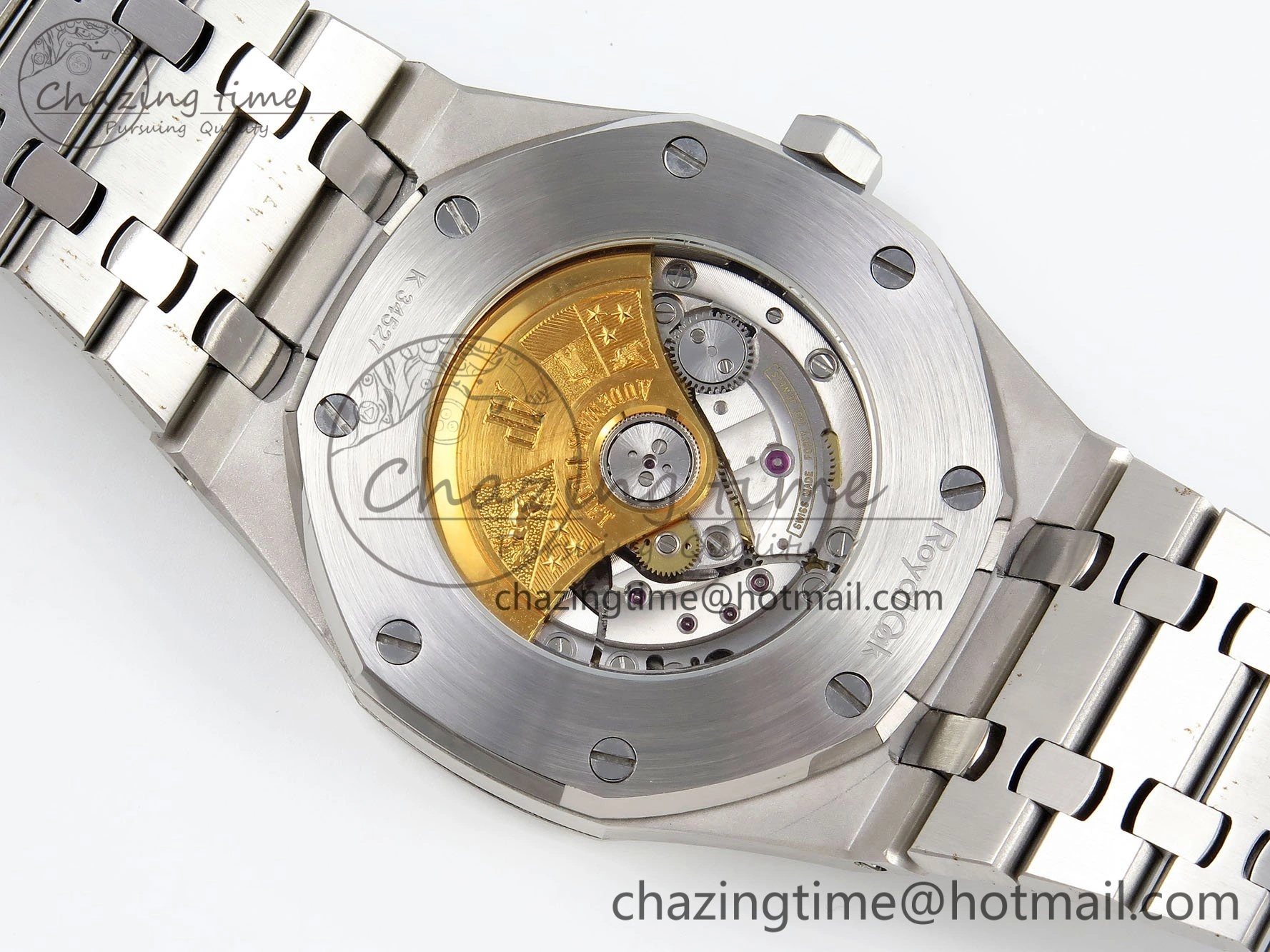 Resilient Royal Oak 41mm 15400 Frosted SS IPF 1:1 Best Edition Blue Textured Dial on SS Bracelet SA3120 Super Clone 4468