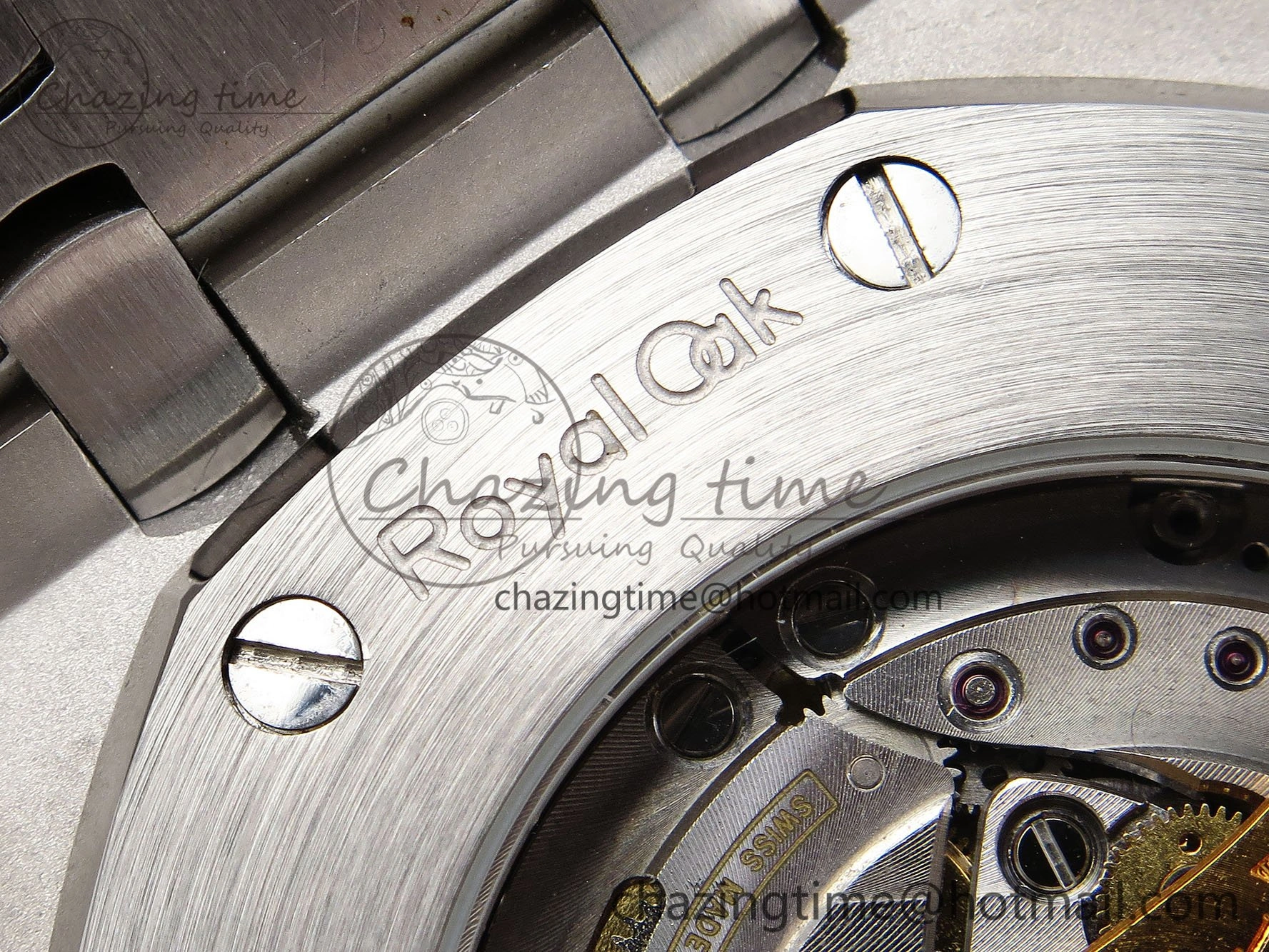 Resilient Royal Oak 41mm 15400 Frosted SS IPF 1:1 Best Edition Blue Textured Dial on SS Bracelet SA3120 Super Clone 4468