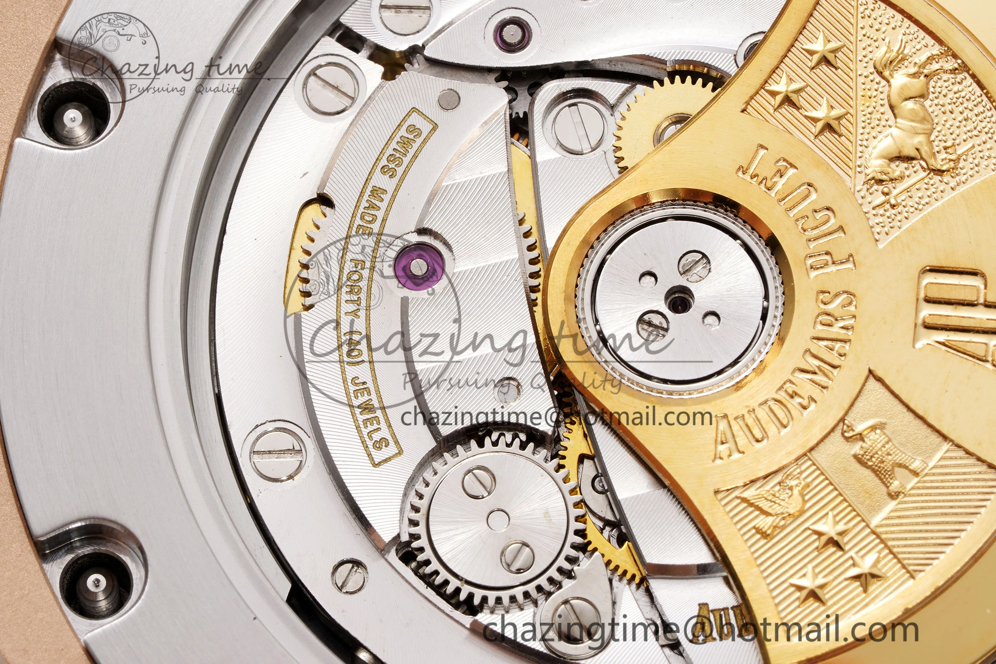 Royal Oak 41mm 15400 RG APSF 1:1 Best Edition Black Textured Dial on RG Bracelet SA3120 Super Clone V Cozy 4591