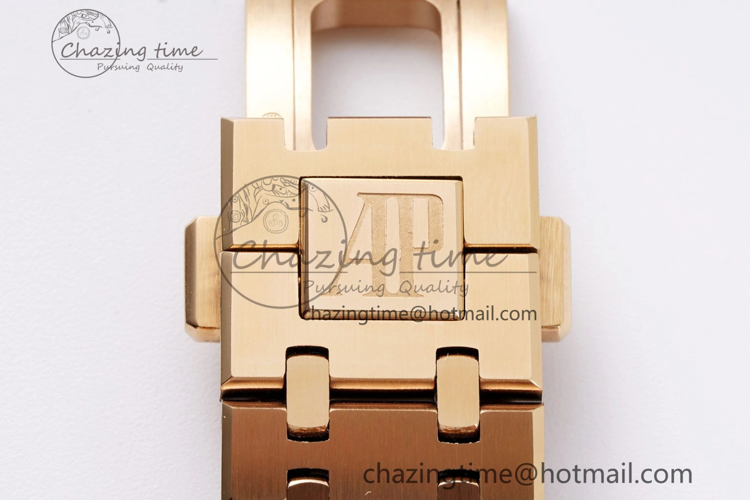 Royal Oak 41mm 15400 RG APSF 1:1 Best Edition Black Textured Dial on RG Bracelet SA3120 Super Clone V Cozy 4591