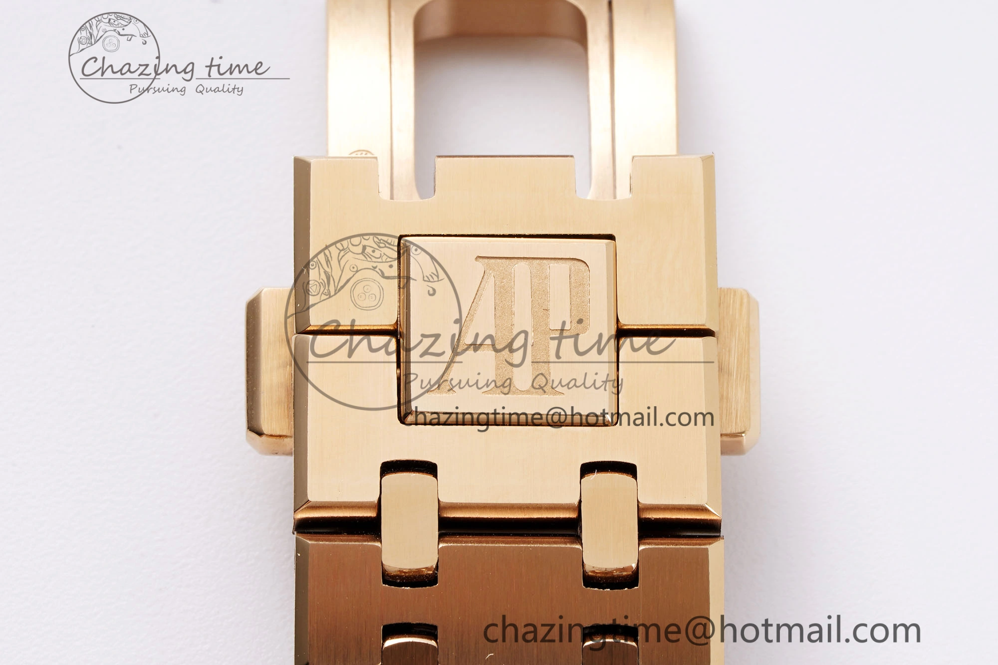 Royal Oak 41mm 15400 RG APSF 1:1 Best Edition Black Textured Dial on RG Bracelet SA3120 Super Clone V Cozy 4591