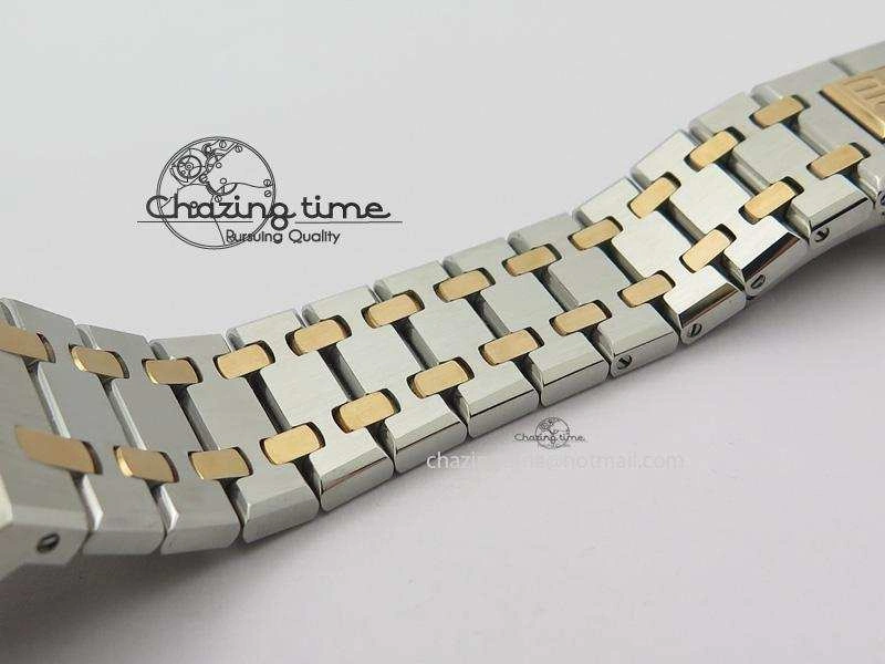 Popular Royal Oak 41mm 15400 RG Bezel JF 1:1 Best Edition Black Dial On SS RG Bracelet A 5085