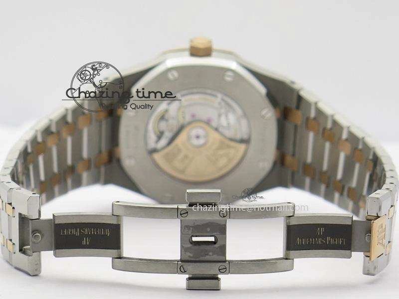 Popular Royal Oak 41mm 15400 RG Bezel JF 1:1 Best Edition Black Dial On SS RG Bracelet A 5085