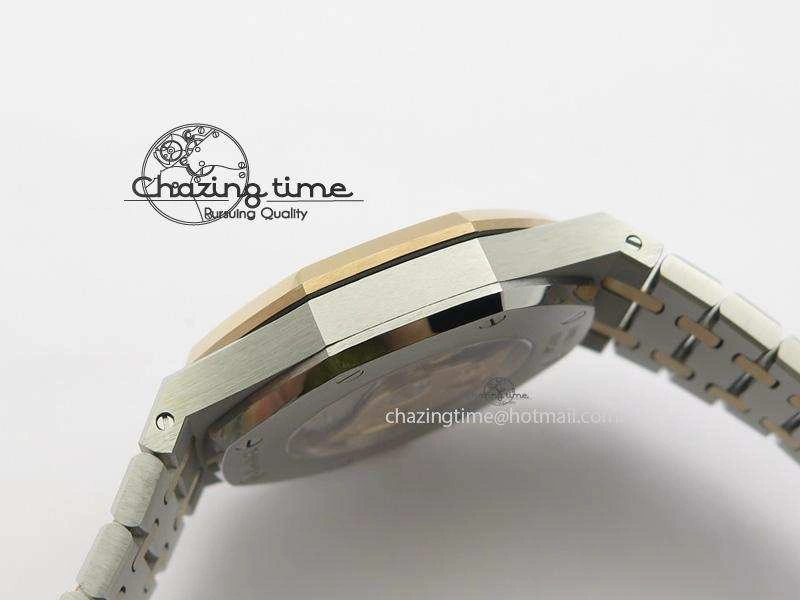 ComfortFit Royal Oak 41mm 15400 RG Bezel JF 1:1 Best Edition Silver Dial On SS RG Bracelet A 5084