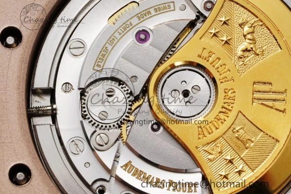 Royal Oak 41mm 15400 RG IPF 1:1 Best Edition White Textured Dial on RG Bracelet SA3120 Super Clone OdorResistant 4685