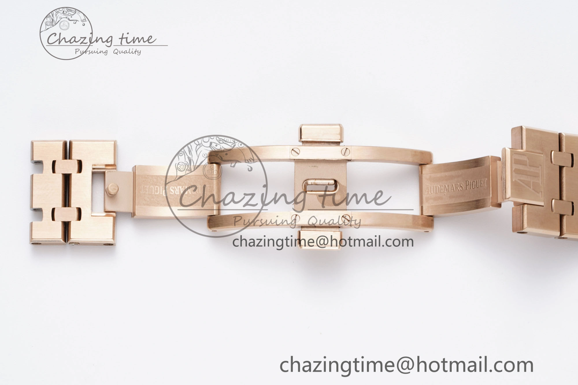 Royal Oak 41mm 15400 RG IPF 1:1 Best Edition White Textured Dial on RG Bracelet SA3120 Super Clone OdorResistant 4685