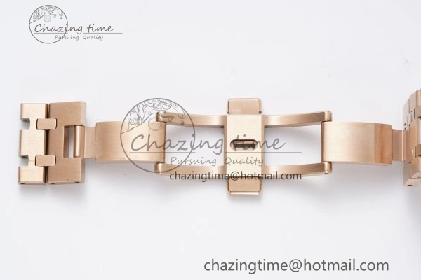 Royal Oak 41mm 15400 RG IPF 1:1 Best Edition White Textured Dial on RG Bracelet SA3120 Super Clone OdorResistant 4685