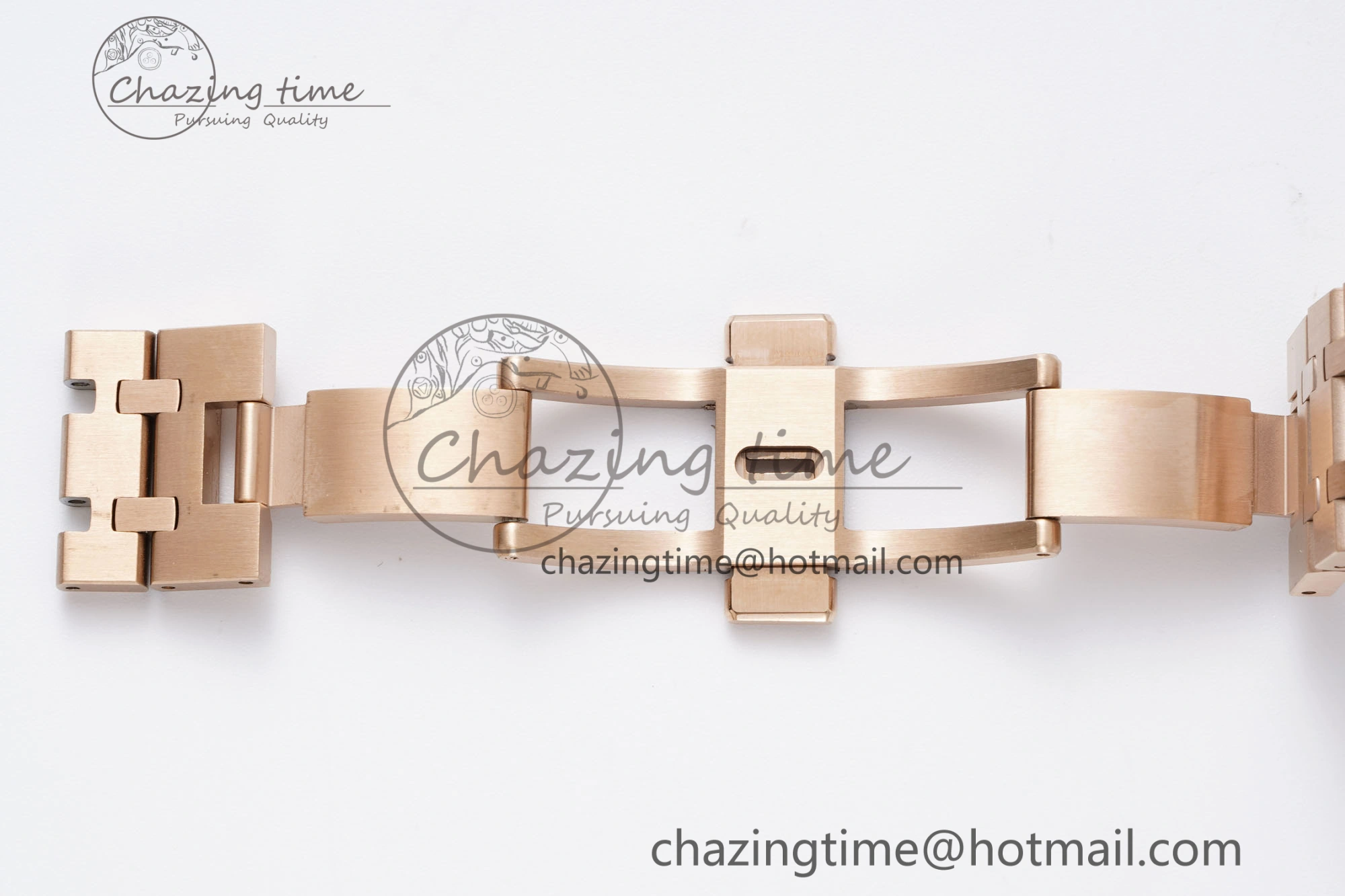 Royal Oak 41mm 15400 RG IPF 1:1 Best Edition White Textured Dial on RG Bracelet SA3120 Super Clone OdorResistant 4685