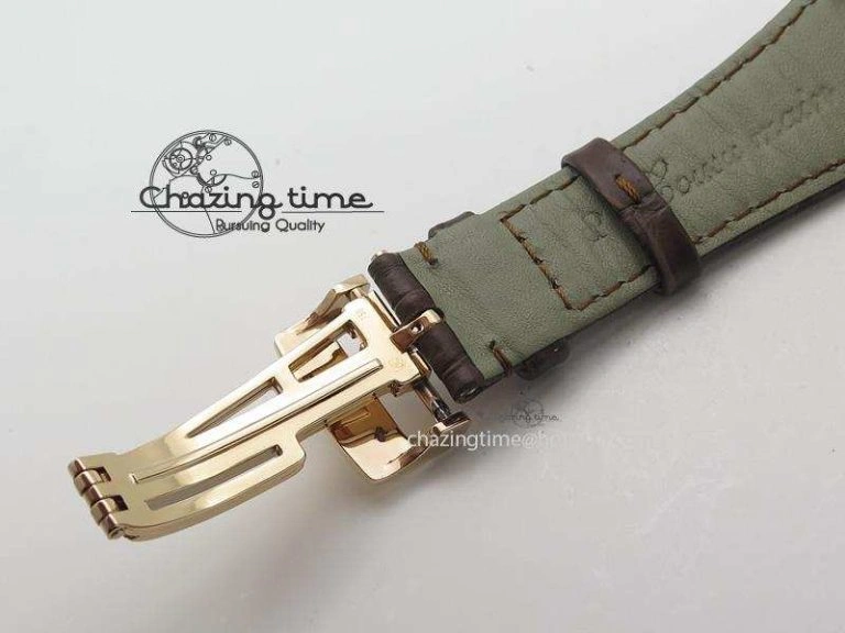 Trendsetting Royal Oak 41mm 15400 RG JF 1:1 Best Edition Silver Dial On Brown Leather Strap A 5107