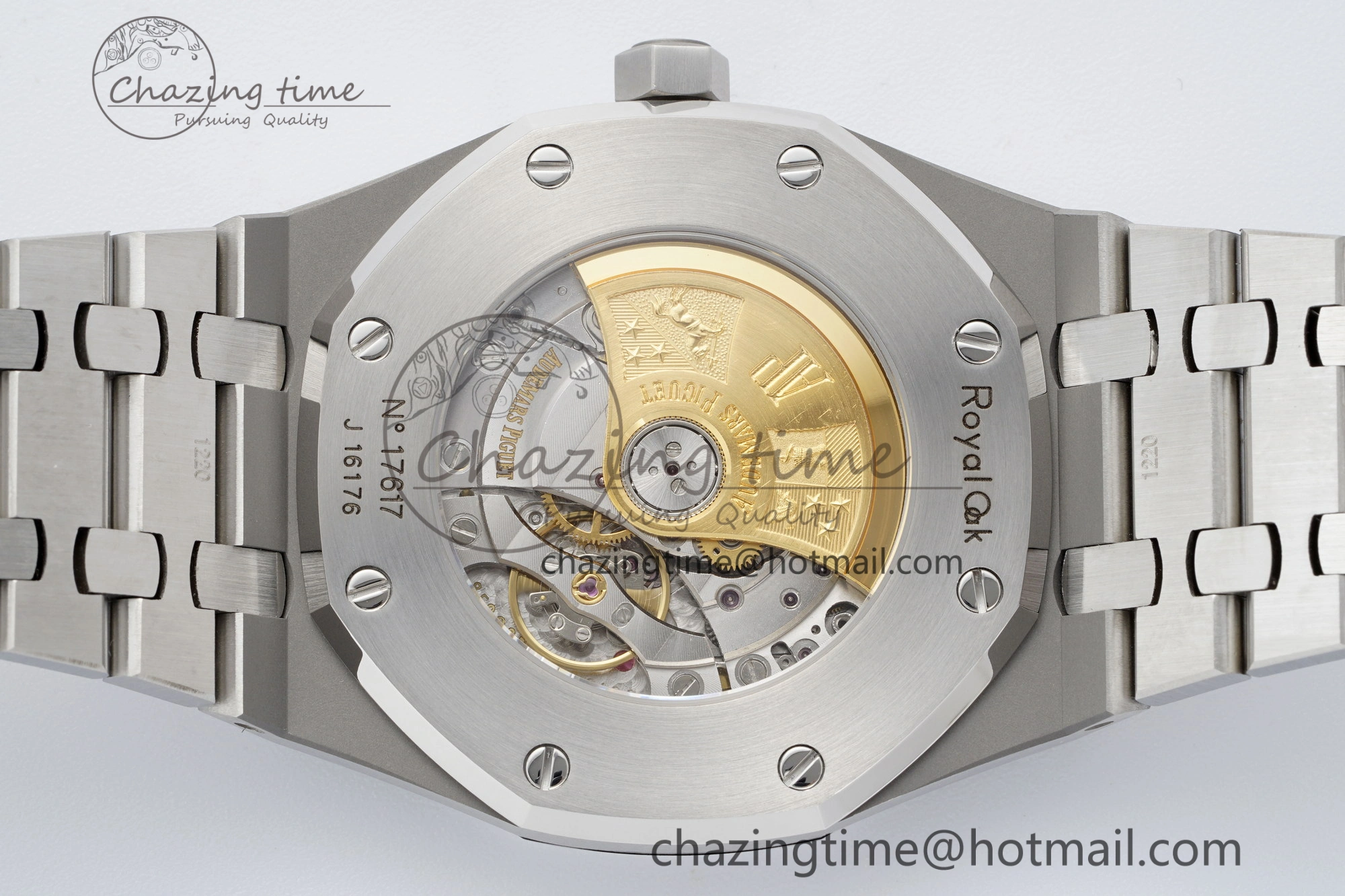 Royal Oak 41mm 15400 SS APSF 1:1 Best Edition Black Textured Dial on SS Bracelet A3120 Super Clone V NewStyle 4728