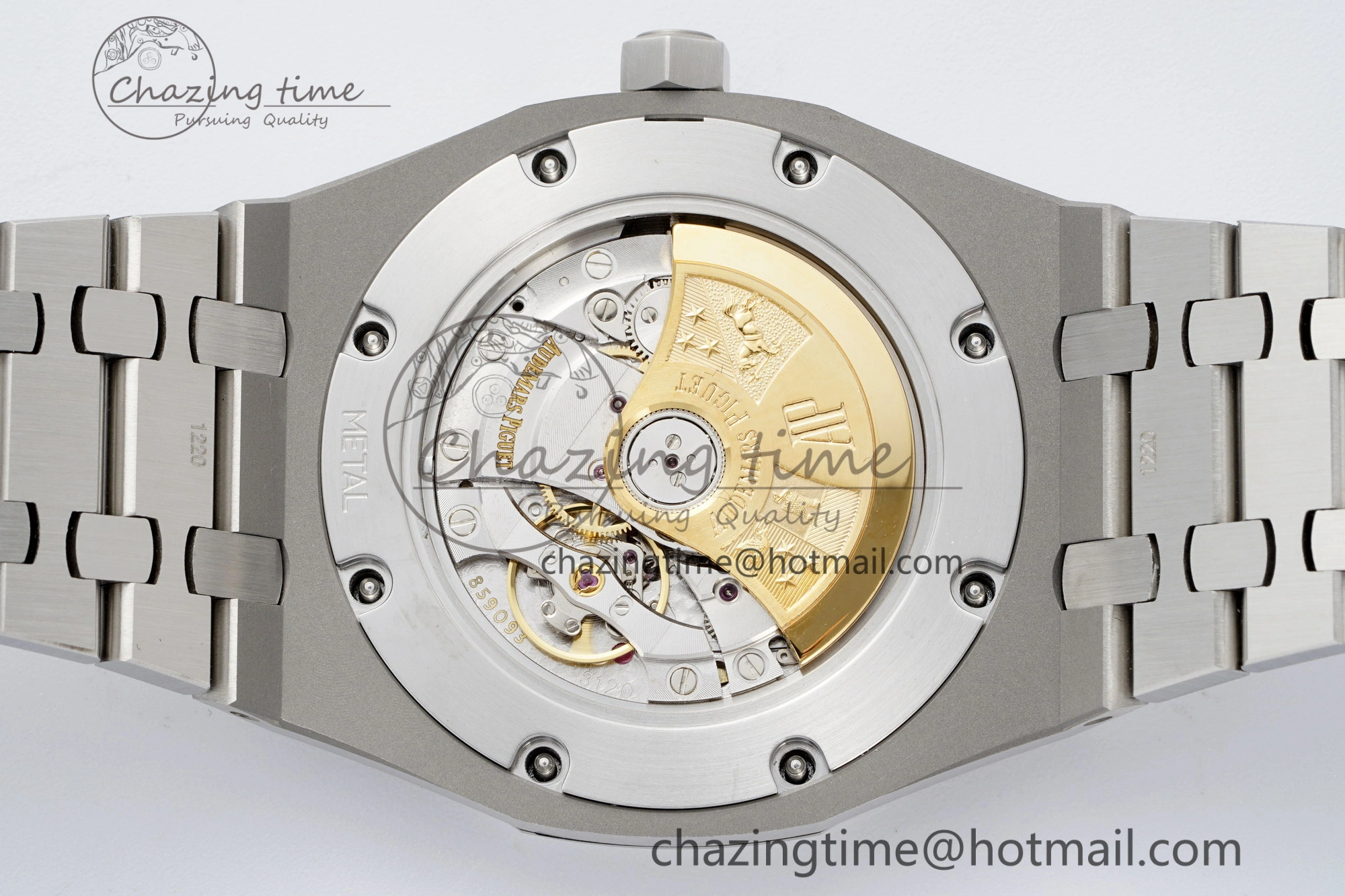 Royal Oak 41mm 15400 SS APSF 1:1 Best Edition Black Textured Dial on SS Bracelet A3120 Super Clone V NewStyle 4728